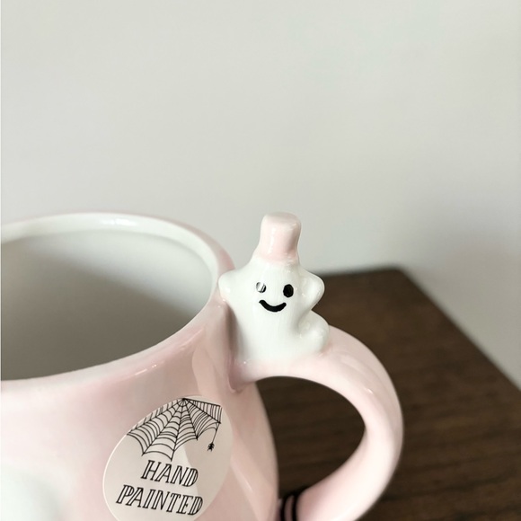 🩷👻Cobwebs & Cauldrons Pink Ghost Mug - Picture 2 of 7